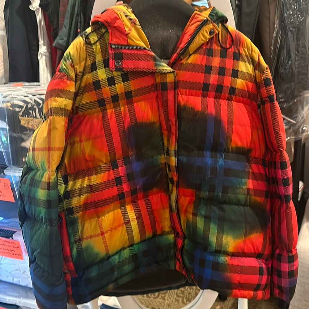 Burberry Multi Colored Down Jacket - image 1